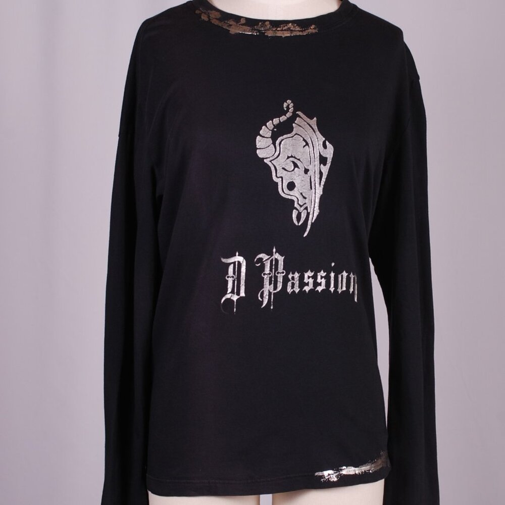 EUC DONDUP "D Passion" Long Sleeve Graphic Tee, Sz - Lg
